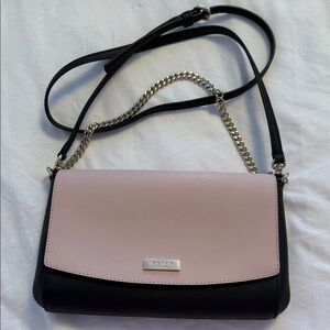kate spade Two-Tone Pink and Black Chain Crossbody